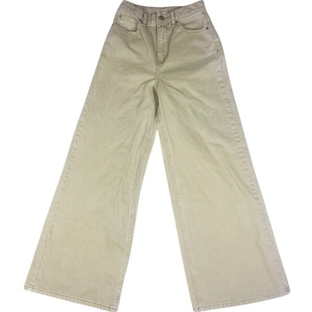 BDG Jeans‎ Women 26 Low A-Wide Olive Green Wide Leg Flare Denim Pants
